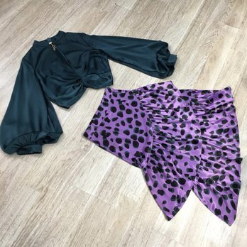Bless Couture - Leopard print skirt and silky top - Women's Clothing Near Me - New York, New York Bless Couture - Leopard print skirt and silky top - Women's Clothing Near Me - New York, New York