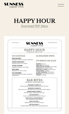 Menu photo 3 Sunness Supper Club Fort Lauderdale, FL Menu photo 3 Sunness Supper Club Fort Lauderdale, FL
