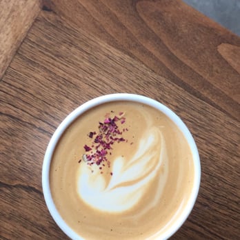 Holsem Coffee - I believe this was the Rose latte! (?) - Coffee & Tea Near Me - San Diego, California