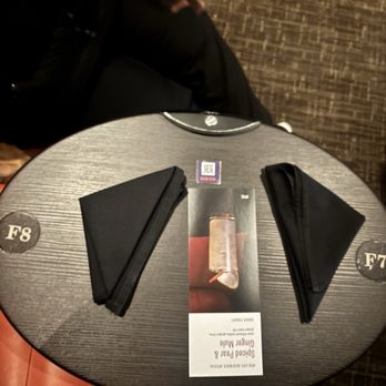 IPIC North Bethesda - Table with QR code and waiter button - Cinema Near Me - North Bethesda, Maryland IPIC North Bethesda - Table with QR code and waiter button - Cinema Near Me - North Bethesda, Maryland