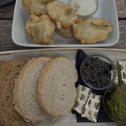 Slaughterhouse Bar & Eatery - Frickles and bread with dips