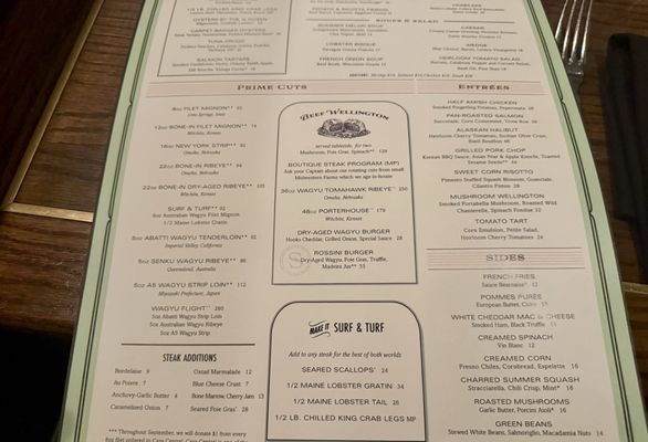 Menu photo 3 Swift & Sons Steakhouse Chicago, IL Menu photo 3 Swift & Sons Steakhouse Chicago, IL