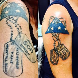 Before and after.  Thank you, Ed, at Tattoo Mavin!!!