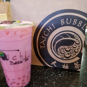 Taichi Bubble Tea - By far my favorite one. Strawberry milk tea with yogurt boba (but I think I got different boba) - Bubble Tea Near Me - Irondequoit, New York