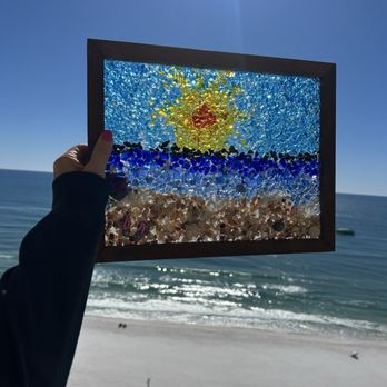 Crushed Glass Art Studio PCB - Glass art design - Art Classes Near Me - Panama City Beach, Florida