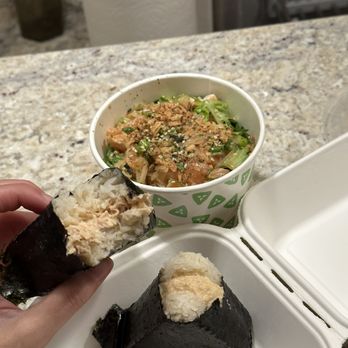 Onigilly Japanese Kitchen - Ginger Ponzu Salmon Poke Bowl, Miso Tuna Salad GF Onigilly, Tarako -pollack roe GF Onigilly - Japanese Near Me - San Mateo, California Onigilly Japanese Kitchen - Ginger Ponzu Salmon Poke Bowl, Miso Tuna Salad GF Onigilly, Tarako -pollack roe GF Onigilly - Japanese Near Me - San Mateo, California