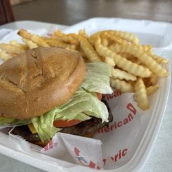 American Deli - Burger fry combo