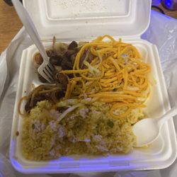 Hot Wok Express - Low mein and teriyaki chicken