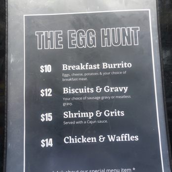 The Egg Hunt - Menu - Food Trucks Near Me The Egg Hunt - Menu - Food Trucks Near Me