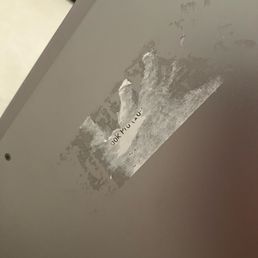 Repair was ok but they put a sticker on my laptop that I can't remove easily. Repair was ok but they put a sticker on my laptop that I can't remove easily.