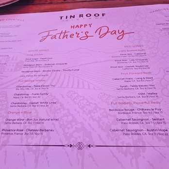 Tin Roof Bistro - Father's Day Menu - New American Near Me - Manhattan Beach, California Tin Roof Bistro - Father's Day Menu - New American Near Me - Manhattan Beach, California