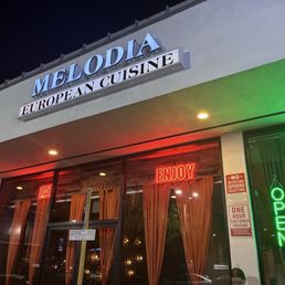 Exterior outside entrance of Melodia Restaurant - Main entrance - Los Angeles, California Exterior outside entrance of Melodia Restaurant - Main entrance - Los Angeles, California