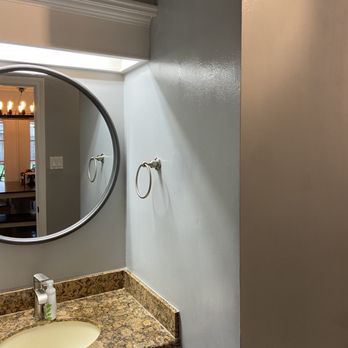 Painting Solutions Houston - Dry walled, painted and installed towel rack - Painters Near Me