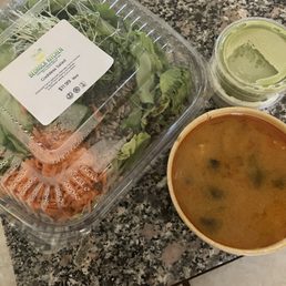 salad and soup