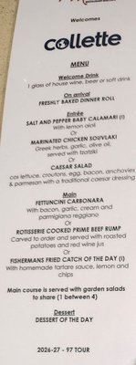 Menu photo 1 Adria Bar Restaurant Sydney, NSW