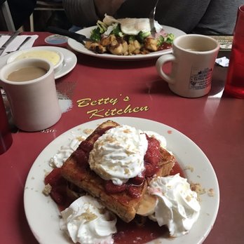 Betty's Kitchen - Stuffed French toast & an eggs Benedict special on a biscuit! - Breakfast & Brunch Near Me - North Hampton, New Hampshire