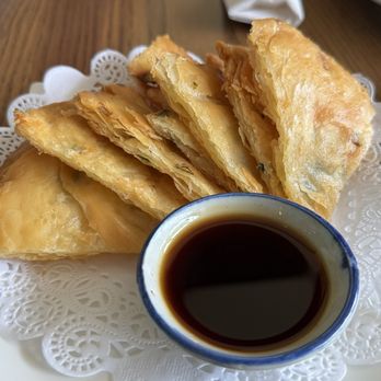 Siam Treasure - Scallion Pancakes (8) - Thai Near Me - Chicago, Illinois Siam Treasure - Scallion Pancakes (8) - Thai Near Me - Chicago, Illinois