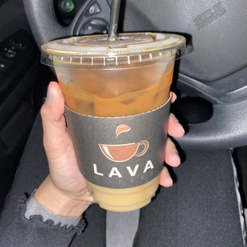 Lava Coffee - Iced vanilla latte with oat milk! - Coffee & Tea Near Me - Katy, Texas Lava Coffee - Iced vanilla latte with oat milk! - Coffee & Tea Near Me - Katy, Texas