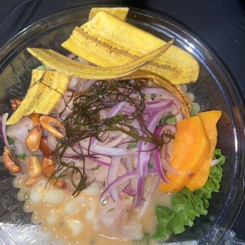 Caleta 111 - Ceviche de Corvina with spice. 10/10 - Seafood Near Me - Richmond Hill, New York