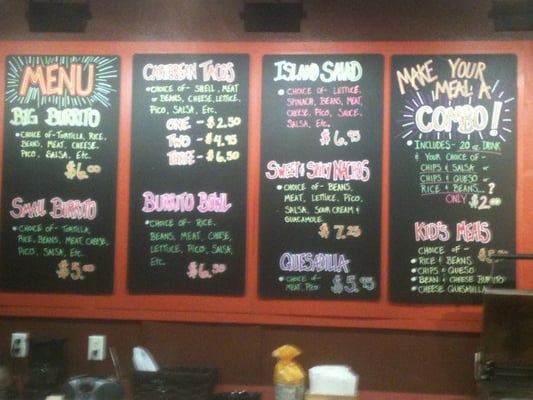 Menu photo 5 Burrito Bar Portland, OR