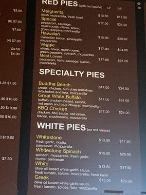 Menu photo 8 Famous Pizza & Beer Sedona, AZ