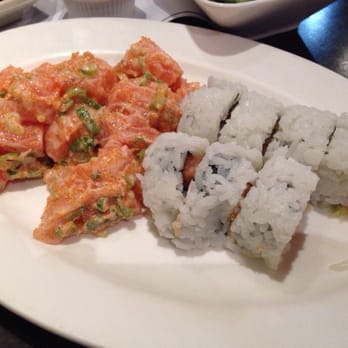 Shiki Sushi - Salmon Chunk Roll. The best thing you can order here or any restaurant in existence. - Sushi Bars Near Me - Studio City, California Shiki Sushi - Salmon Chunk Roll. The best thing you can order here or any restaurant in existence. - Sushi Bars Near Me - Studio City, California