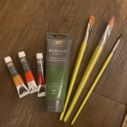 Hobby Lobby - Paint brushes and paint
