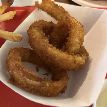 Tiki Burger - Onion rings good with garlic aoili - Burgers Near Me - Temecula, California