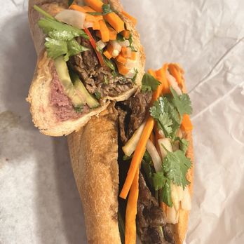 Chim Banh Mi - Lemongrass Beef Banh Mi w/pâté added - Vietnamese Near Me - Phoenix, Arizona