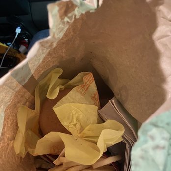 McDonald's - This is how my cheeseburger was in the bag. I guess just tossed - Burgers Near Me - Jacksonville, Florida McDonald's - This is how my cheeseburger was in the bag. I guess just tossed - Burgers Near Me - Jacksonville, Florida