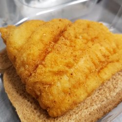 Fried Basa sandwich