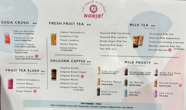 Menu photo 3 Nobibi Ice Cream & Tea Claremont, CA Menu photo 3 Nobibi Ice Cream & Tea Claremont, CA