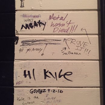 Old Dog Tavern - Men's room graffiti. - American Near Me - Kalamazoo, Michigan Old Dog Tavern - Men's room graffiti. - American Near Me - Kalamazoo, Michigan