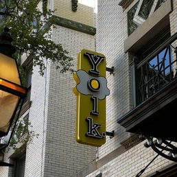 Exterior outside entrance of Yolk - Sundance Square - Outside - Fort Worth, Texas Exterior outside entrance of Yolk - Sundance Square - Outside - Fort Worth, Texas