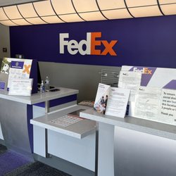 FedEx Ship Center - Counter area is nice and clean for the most part.