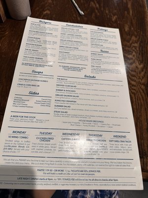 Menu photo 7 Willie's Restaurant and Bar Baton Rouge, LA