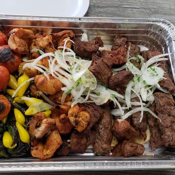 Ani's Chicken - Shish kabob catering tray. Filled with delicious grilled meats!!! - Mediterranean Near Me - Montebello, California