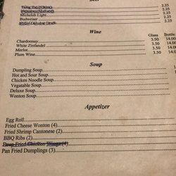 Moy's Special Occasion Restaurant - Soup and Appetizers