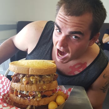 Mr Katsu - My friend attempting the monster. . 75% completed. Not too shabby. - Sandwiches Near Me - Fullerton, California