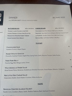 Menu photo 4 Wood Tavern Oakland, CA Menu photo 4 Wood Tavern Oakland, CA