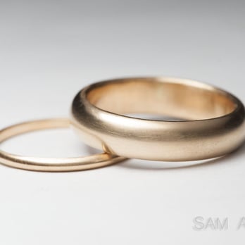 New York Wedding Ring - Yellow gold simple bands - Arts & Crafts Near Me New York Wedding Ring - Yellow gold simple bands - Arts & Crafts Near Me
