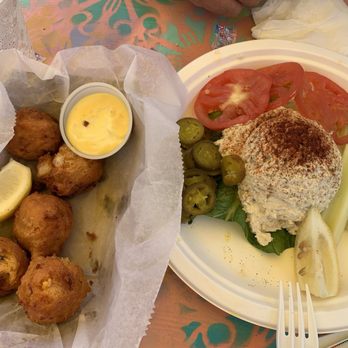 Schooner Wharf Bar - Conch fritters and fish dip - Seafood Near Me - Key West, Florida Schooner Wharf Bar - Conch fritters and fish dip - Seafood Near Me - Key West, Florida