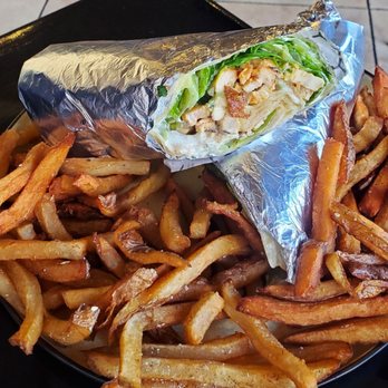 Saj - Chicken Shawarma Baked Wrap with Fries - Mediterranean Near Me - New Orleans, Louisiana Saj - Chicken Shawarma Baked Wrap with Fries - Mediterranean Near Me - New Orleans, Louisiana