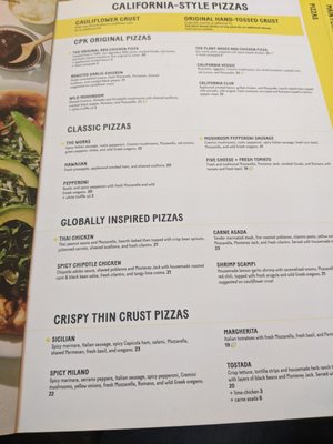 Menu photo 1 California Pizza Kitchen Northwest, AB