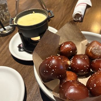 Culinary Dropout - Soft Pretzels & Provolone Fondue - New American Near Me - Indianapolis, Indiana