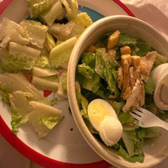 Greenlane - Cobb salad (other toppings are on the bottom since I fished out the stems). Delicious! - Fast Food Near Me - Tampa, Florida