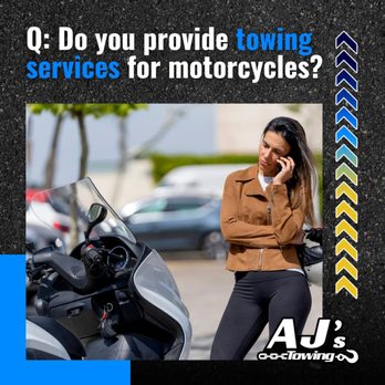 Ajs Towing - Q: Do you provide towing services for motorcycles?
A: YES! AJ's Towing proudly offers motorcycle towing services to ensure all riders recei - Towing Near Me - Galt, California