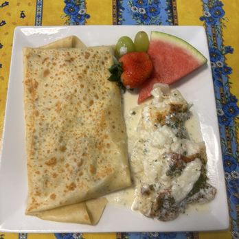 La Creperie Kafe - Crepe special of the day with potato and fruit - Creperies Near Me - Palm Coast, Florida La Creperie Kafe - Crepe special of the day with potato and fruit - Creperies Near Me - Palm Coast, Florida