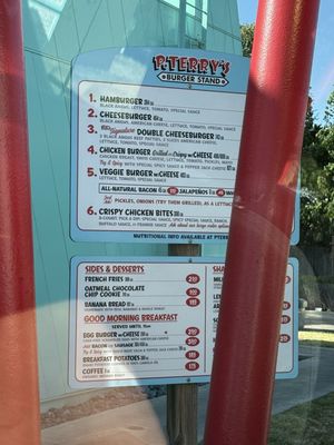 Menu photo 1 P Terry's Burger Stand Austin, TX Menu photo 1 P Terry's Burger Stand Austin, TX