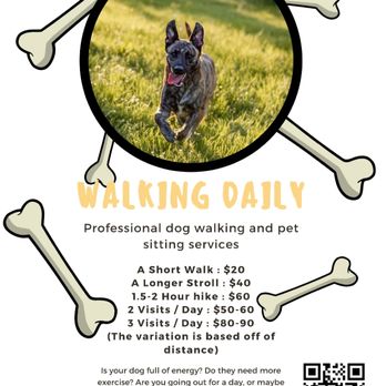 Walking Daily - My starting rates! - Pet Sitting Near Me - Lansdale, Pennsylvania